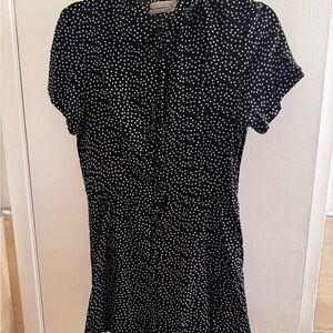 Urban Outfitters Black and White Polka Dot Jumpsuit